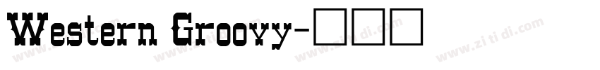 Western Groovy字体转换